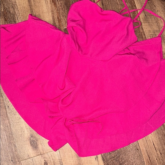 Adorable Pink Women's Jumpsuit Skorts - Picture 7 of 8